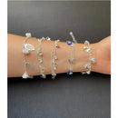 Kit 5 Pulseiras Banhada à Prata 925 - Feminina Sortidos