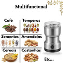 Moedor Triturador Elétrico Multifuncional em Aço Inox