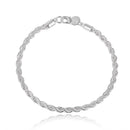 Pulseira Da Corrente Cordão Baiano De Prata 925