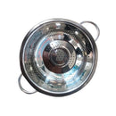 COM OFERTA Escorredor De Macarrão Inox Com alça Multiuso Universal 24 ou 28 Cm