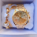 Relógio Feminino A Prova D'água Dourado Rose