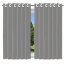 Cortina Blackout com Forro 2 em 1 Voil Cinza com ilhos - 280x180cm