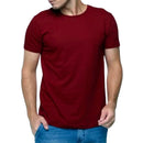 Camiseta Masculina Slim Lisa 100% Algodão