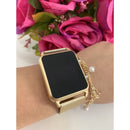 Relogio feminino kit digital led relógio, brinco, pulseira e caixa