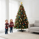Árvore de Natal 2,10m Pinheiro Artificial Grande 600 Galhos Com Festão Enfeite Decoração Natalina