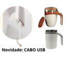 Caneca Mixer Misturador De Bebidas  Termica Automatica Magnetica USB 380ml