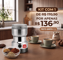 Moedor Triturador Elétrico Multifuncional em Aço Inox - OFERTA IMPERDÍVEL