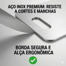 Tábua de Corte em Aço Inoxidável 304 - PARE DE CONTAMINAR SEUS ALIMENTOS