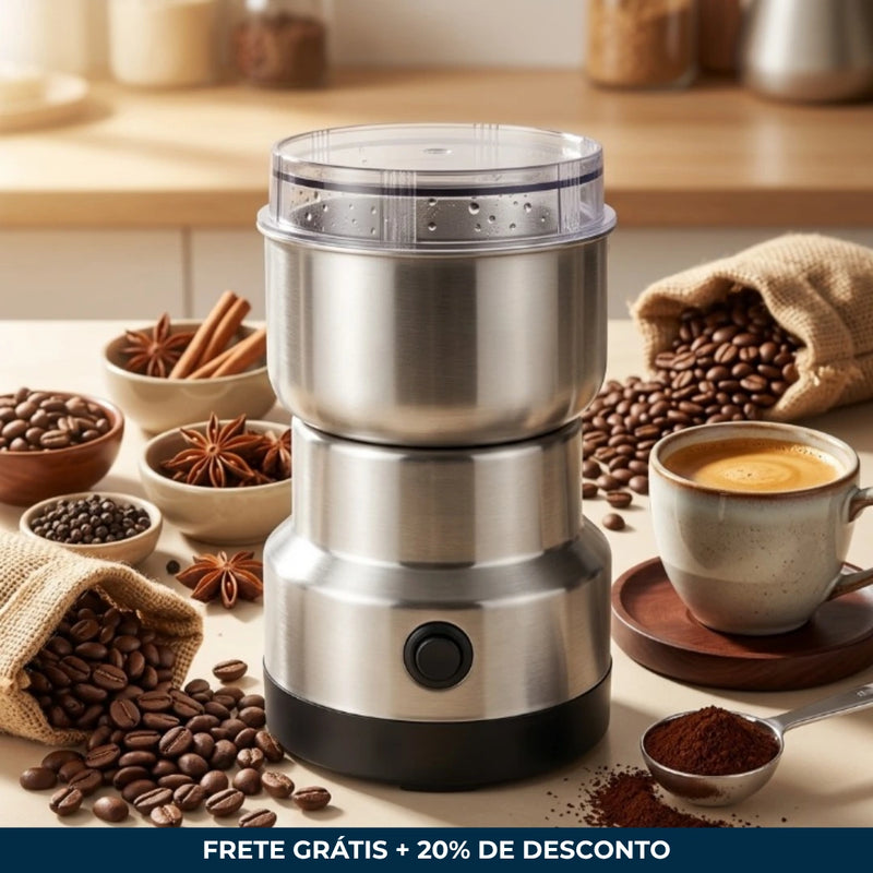 Moedor Triturador Elétrico Multifuncional em Aço Inox