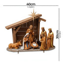 Presépio De Natal Manjedoura Decoração Enfeite Natalino Mdf
