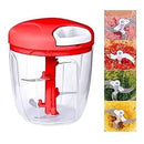 Processador Triturador Manual Grande Multiuso De Alimento 900ml Com 5 Lâminas Caerus