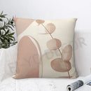 Boho Abstract Plant Geometry Throw Pillow Covers-Eucalyptus Leaves Decor Cushion Covers for Home Couch Sofa Living Room Bedroom
