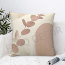 Boho Abstract Plant Geometry Throw Pillow Covers-Eucalyptus Leaves Decor Cushion Covers for Home Couch Sofa Living Room Bedroom