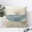 Boho Abstract Plant Geometry Throw Pillow Covers-Eucalyptus Leaves Decor Cushion Covers for Home Couch Sofa Living Room Bedroom