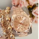 Relógio Feminino A Prova D'água Dourado Rose