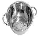 COM OFERTA Escorredor De Macarrão Inox Com alça Multiuso Universal 24 ou 28 Cm