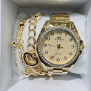 Relógio Feminino A Prova D'água Dourado Rose