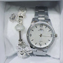 Relógio Feminino A Prova D'água Dourado Rose