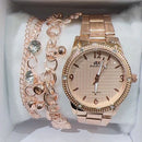 Relógio Feminino A Prova D'água Dourado Rose