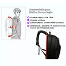 Mochila Escolar Resistente Bem Espaçosa Faculdade Trabalho Viagem