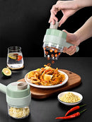 Cortador Triturador Elétrico Multifuncional Para Vegetais E Carnes Elétrico De Legumes 4 Em 1 Sem Fio Alho