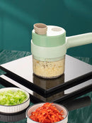 Cortador Triturador Elétrico Multifuncional Para Vegetais E Carnes Elétrico De Legumes 4 Em 1 Sem Fio Alho