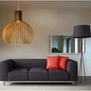 Pendente Luminaria De Teto Grande Estilo Rustico Retro Vintage De Madeira - 1gmc