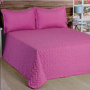 Cobre Leito Luxo Casal Kit + 2 Porta Travesseiro - invic