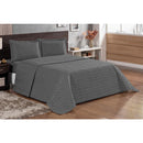 Cobre Leito Luxo Casal Kit + 2 Porta Travesseiro - invic