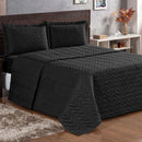 Cobre Leito Luxo Casal Kit + 2 Porta Travesseiro - invic