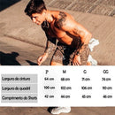 Kit 2 Shorts Academia 2 Em 1 Forrado Com Bolso Extra Bermuda Masculina