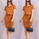 Vestido Midi Moda Secretária Elegância Plus!