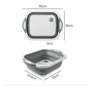 Tábua Bacia Cesta Retrátil Silicone Multifuncional Cozinha