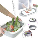 Tábua Bacia Cesta Retrátil Silicone Multifuncional Cozinha