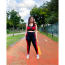 Conjunto de Academia Fitness top e Calça Legging  Feminina Conforto e Estilo para o Dia a Dia casual