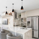 Kit 3 Vegas Pendentes Lustre Estilo Arandela Modelo Bala preto/cobre Envio imediato Casa e Decoração