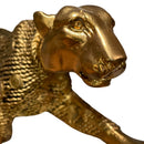 Pantera Estilizada Indiana em Gesso com Manto Decoração em Cores Variadas