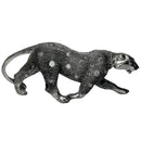 Pantera Estilizada Indiana em Gesso com Manto Decoração em Cores Variadas