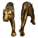 Pantera Estilizada Indiana em Gesso com Manto Decoração em Cores Variadas