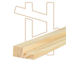 40 Ripas P/ Artesanato Madeira de Pinus Seca e Aparelhada - Painel Ripado Decorações  2x1 (selecione o comprimento)