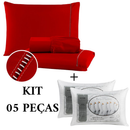 Kit Lençol Premium 400 Fios Micropercal Com Elástico + Travesseiros
