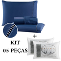 Kit Lençol Premium 400 Fios Micropercal Com Elástico + Travesseiros