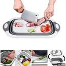 Tábua Bacia Cesta Retrátil Silicone Multifuncional Cozinha