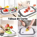 Tábua Bacia Cesta Retrátil Silicone Multifuncional Cozinha