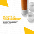 Kits  Protetor de Silicone para Pés de Cadeira e Mesa Pés Pezinho Redondo.