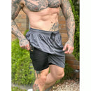 Shorts Academia 2 Em 1 Forrado Com Bolso Extra Bermuda Masculina Carnaval