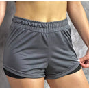 Kit 2 Shorts 2 em 1 Feminino Duplo Com Bolso Interno Para Celular Treino Corrida