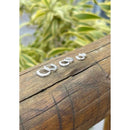 Brinco Trio Argola BANHADA A PRATA 925 com Zircônia Cravejada Kit 3 pares / Trio de ARGOLINHAS FOLHEADAS Á PRATA 925 TOP