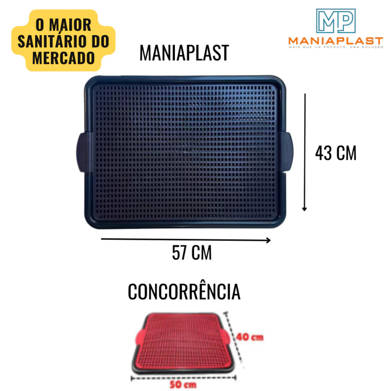 Kit Sanitário Tapete Higiênico Para Cachorro + Educador Sanitário Xixi Sim Xixi Não