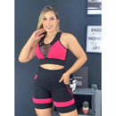 Conjunto Fitness feminino Academia Short+ Top (ref01)